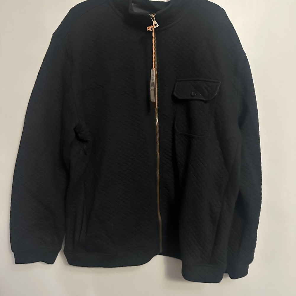 Weatherproof Black Quilted Sweatshirt